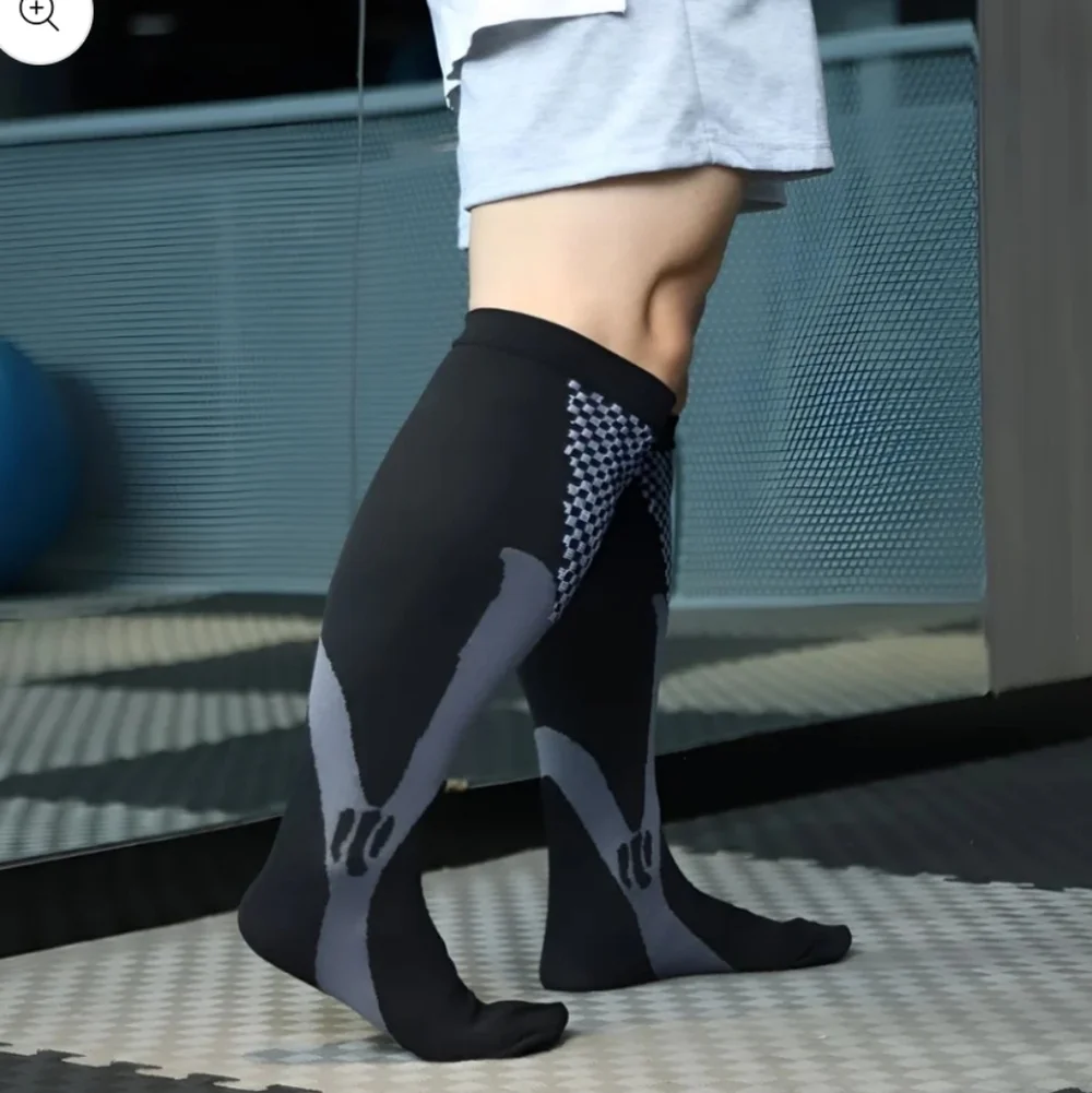 NWT VERO MEDIC Compression Socks ~sz 4XL Black & Gray
